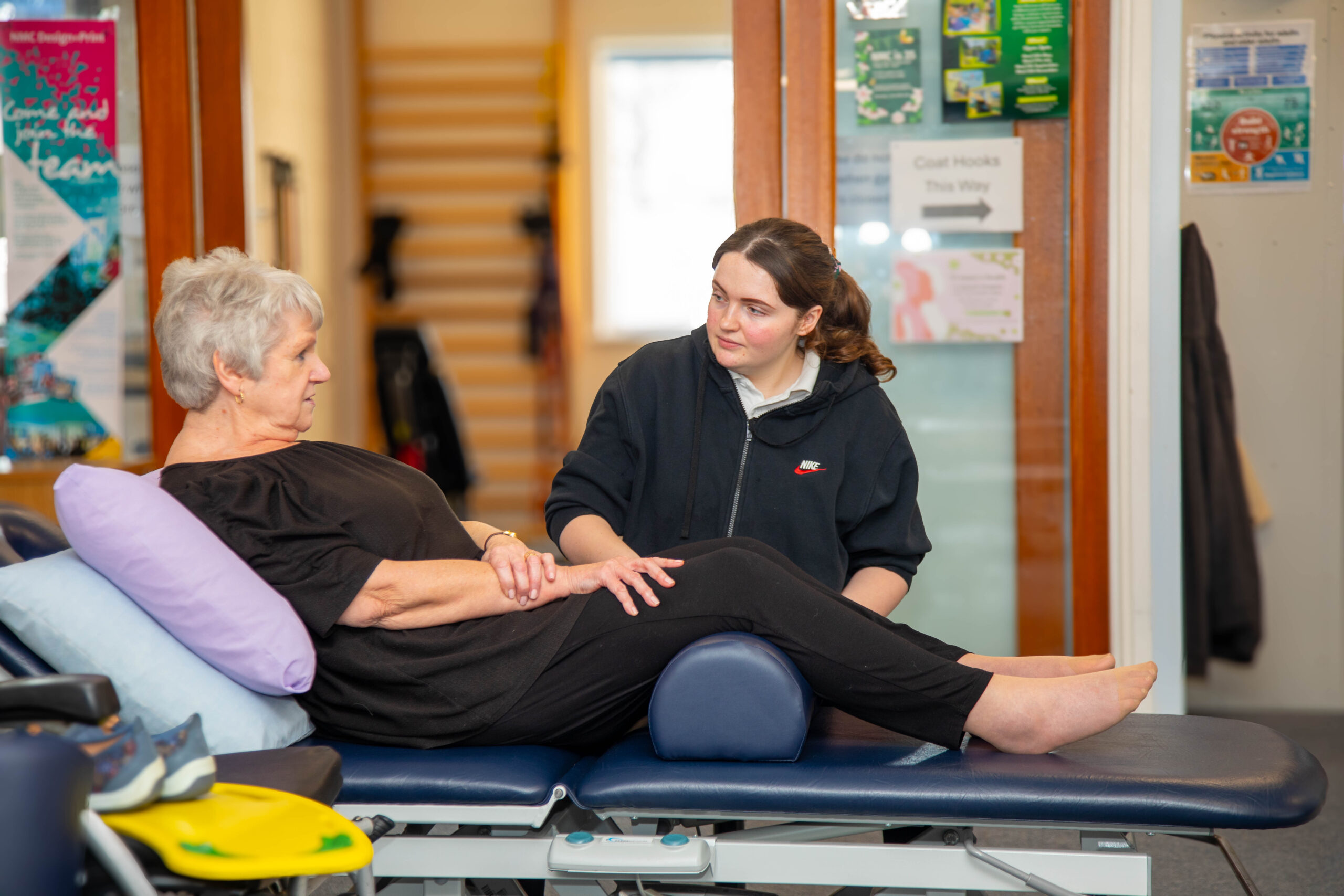 Person having physiotherapy