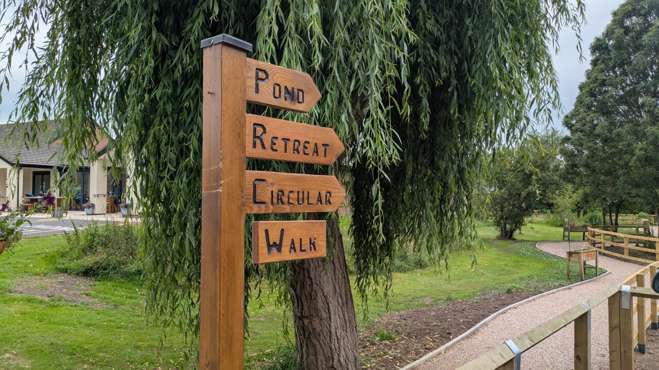Sign showing accessible circular walk