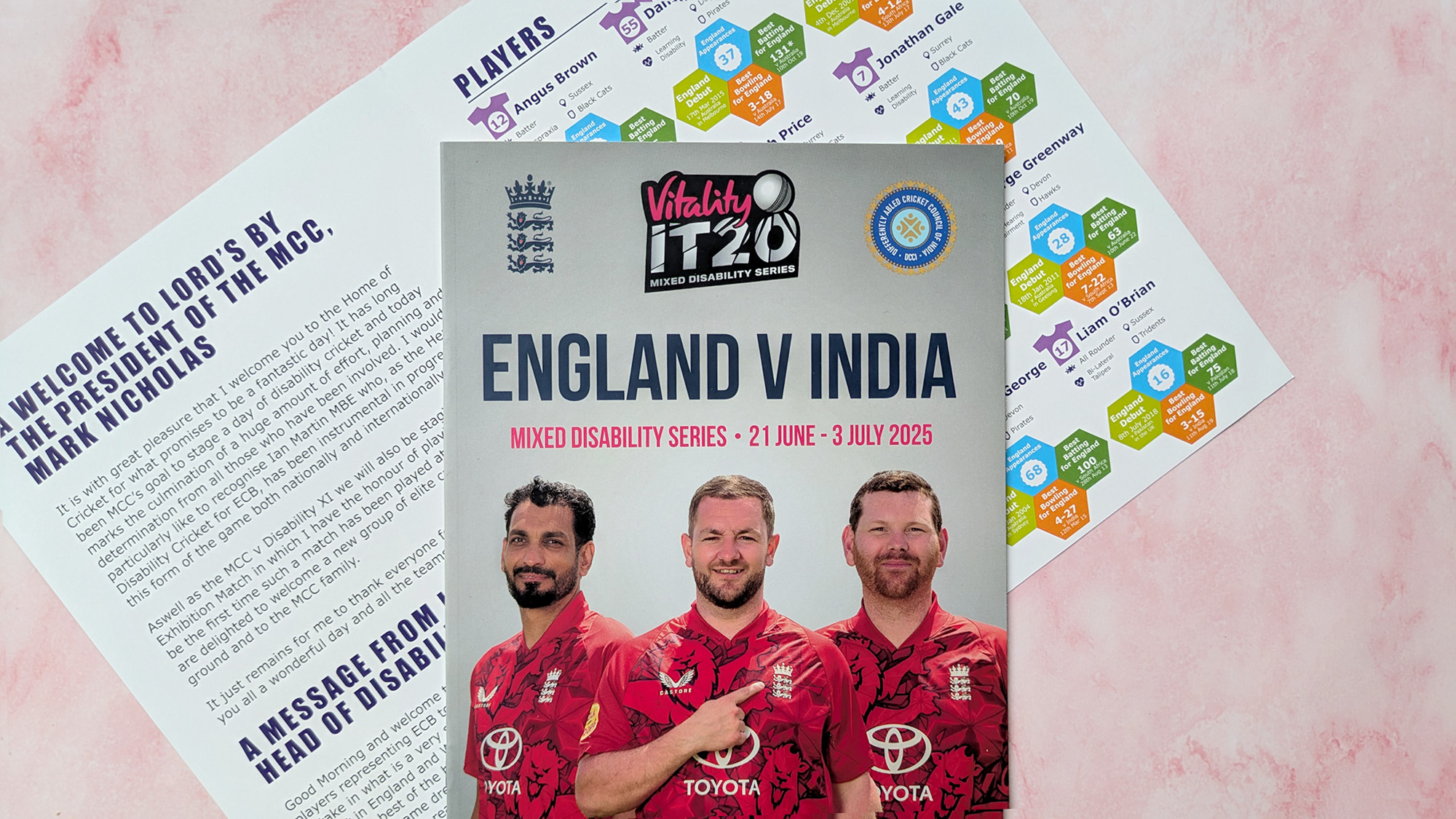 England Cricket Board brochure