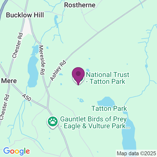 Map showing Tatton Park Gardens Mereheath Dr, Knutsford WA16 6QN