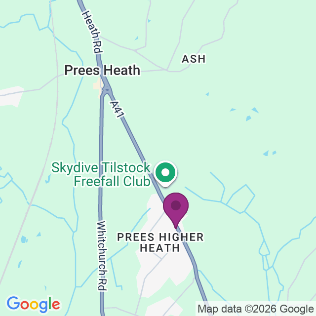 Map showing Tilstock, Prees, Whitchurch SY13 2HA