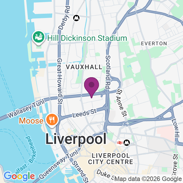 Map showing Blackstock St, Liverpool